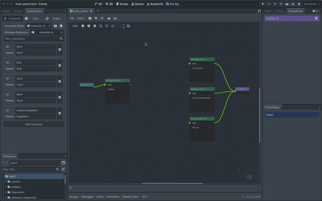 Create a Dialogue Option Node